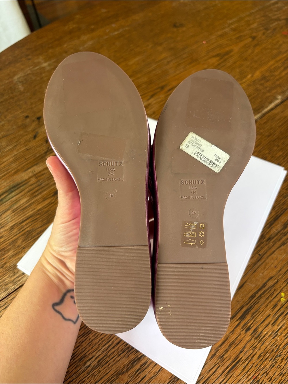 Schultz Valley Metallic Wedge sandal size 7 - Picture 5 of 7